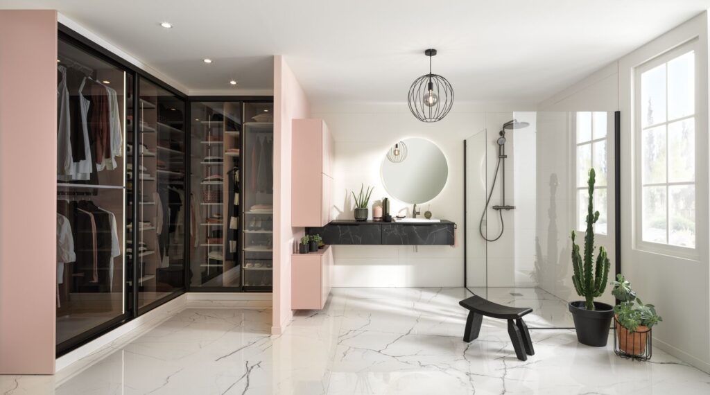 Schmidt bathroom modern black pink
